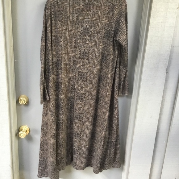 Brown and tan sweater duster - Picture 2 of 6